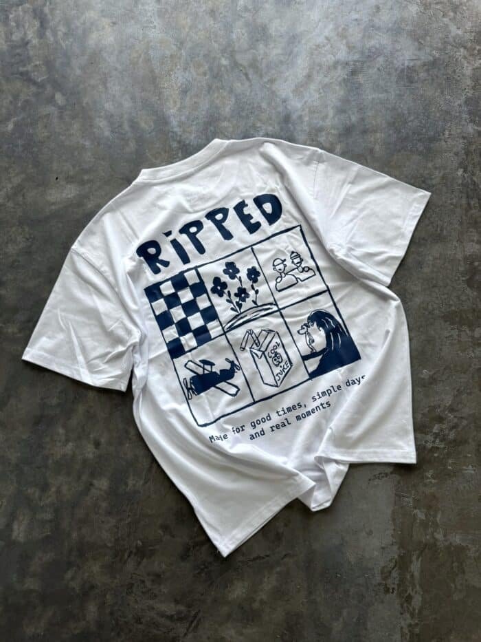 Remera Ripped Good Times Oversize